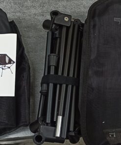 MOON LENCE Camping Chairs, Compact Backpacking Chair Lawn Chair with Side Pockets Portable Lightweight Heavy Duty Small Folding Chair for Hiking & Beach & Fishing Black 33 81C JpgQHXL 1