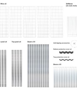 Amazon Basics Heavy Duty Storage Shelving Unit, Double Post, 5 Shelf, High-Grade Aluminum, Silver, 60 x 24 x 78 Inch 25 81C0RCGpupL