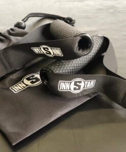 INNSTAR Upgraded Heavy Duty Exercise Handles, Cable Machine Attachments Resistance Bands Handles with Solid ABS Core Grips Fitness Strap Stirrup Handle Cable Attachment Silicon Grip (Set of 2) 20 81C0geEyfML