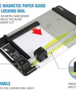 CARL Heavy Duty Rotary Paper Trimmer - 12238, Black/Silver, 18inch 18-Inch 13 81C1jMU6IhL 1