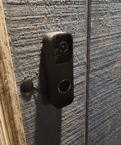 Blink Video Doorbell | Two-way audio, HD video, motion and chime app alerts and Alexa enabled — wired or wire-free (Black) Black Video Doorbell Standalone 31 81C2rOnLo L