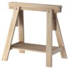 IKEA Beech Wood Desk Table Leg Trestle with Shelf , Height and Angle Adjustable , Also Great for Drafting Table Tops 4 81C3EJbAToL