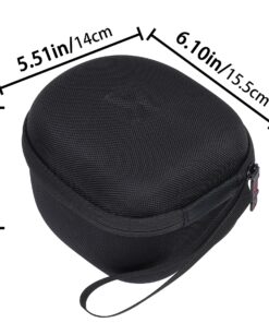 Alternative view of khanka Hard Carrying Case Compatible with Muffy Noise Cancelling Headphones for Kids (Black) Black