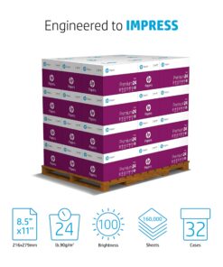 Alternative view of HP Printer Paper | 8.5 x 11 Paper | Premium 24 lb | 32 Case Pallet - 160,000 Sheets | 100 Bright | Made in USA - FSC Certified | 112400P Premium24