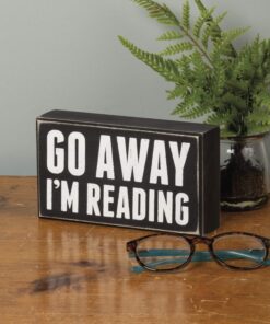 Primitives by Kathy 19422 Box Sign, 7" x 4", I'm Reading 12 81C4YWrNv9L