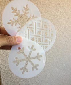 K&S Artisan 11 Round Cookie Biscuit Cutter Set - Graduated Circle Pastry Cutters for Donuts & Scones Heavy Duty 100% Stainless Steel Biscuit Cutter Tool with 4 Cookie Stencils 44 81C5NoAv7JL