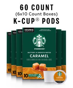 Starbucks Medium Roast K-Cup Coffee Pods — Caramel for Keurig Brewers — 6 boxes (60 pods total) 10 Count (Pack of 6) 11 81C5ZuN7DQL