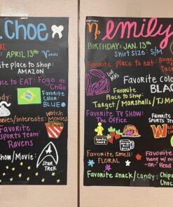 Chalkboard Wall Sticker 2 Rolls 18" x 79" Wallpaper Peel and Stick Chalk Board Contact Paper DIY Decal Adhesive Blackboard Removable Erasable Vinyl for Wall,Bonus 10 Chalks (2 Rolls 1.5ft.x6.6ft.) 2 Rolls 1.5ft.x6.6ft. 24 81C5aMXtNUL