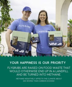 FLYGRUBS Superior to Dried Mealworms for Chickens (1lb) - 85X More Calcium Than Live mealworms - Non-GMO Chicken Feed - BSFL Treats for Hens, Ducks, Turkeys, Wild Birds, Turtles, Quails 1 Pound 21 81C6OJXzR3L