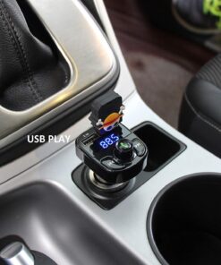 Handsfree Call Car Charger,Wireless Bluetooth FM Transmitter Radio Receiver,Mp3 Audio Music Stereo Adapter,Dual USB Port Charger Compatible for All Smartphones,Samsung Galaxy,LG,HTC,etc. 40 81C6uYAC9oL