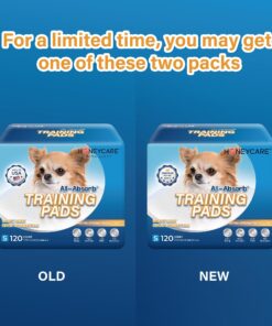 Alternative view of Honey Care All-Absorb, Small 17.5" x 23.5", 120 Count, Dog and Puppy Training Pads, Ultra Absorbent and Odor Eliminating, Leak-Proof 5-Layer Potty Training Pads with Quick-Dry Surface, Blue, A05