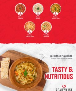 READYWISE - Entrée Grab & Go Bucket, 60 Servings, Emergency, MRE Supply, Premade, Freeze Dried Survival Food for Hiking, Adventure & Camping Essentials, Individually Packaged, 25 Year Shelf Life 60 Servings - Entrée Bucket 16 81C8I4zlCAL