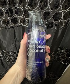 Radha Beauty Fractionated Coconut Oil - 100% Pure & Natural Carrier and Base Oil for Aromatherapy, Hair and Skin - Comes with Pump, 16 fl oz. 25 81CACpV6MtL