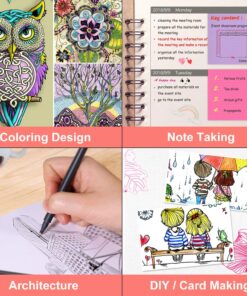 iBayam Journal Planner Pens Colored Pens Fine Point Markers Fine Tip Drawing Pens Fineliner Pen for Bullet Journaling Writing Note Taking Calendar Coloring Art Office School Supplies, 18-Pack Multicolor 35 81CBIi2mZL