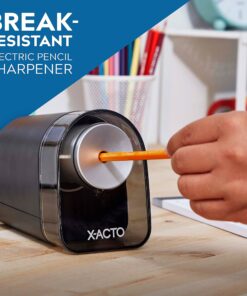 X-ACTO 1818LMR XLR Office Electric Pencil Sharpener, Charcoal Black 26 81CByVBUlLL