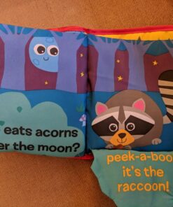 Lamaze Peek-A-Boo Forest Soft Baby Book - Clip-On Cloth Book - Washable Crinkling Fabric Pages for Sensory Play - Teething and Learning Toys for Babies - 6 Months and Up 62 81CCI6xCPLL