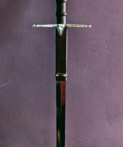 Whetstone Cutlery William Wallace Medieval Sword with Sheath, Silver, 8.75''x 41.625'' x 2.25'' 43 81CCmxRXPVL