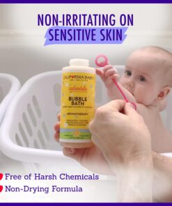 California Baby Calendula Bubble Bath | Calming Lavender Scent | 100% Plant-Based Ingredients (USDA Certified) | Allergy Friendly | Babies, Adults & Kids Bubble Bath | Ideal for Sensitive Skin | Free Bubble Wand Included | 384 mL / 13 fl. oz. 11 81CD7yTCDvL