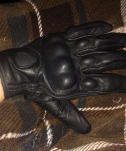 FXC Touch Screen Full Finger Motorcycle Leather Gloves Men's Premium Protective Motorbike Large 40 81CDTAhfDVL