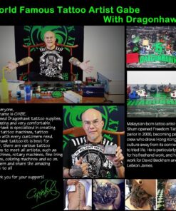 Dragonhawk Complete Tattoo Kit 4 Standard Tunings Tattoo Machines Power Supply 10 Color Tattoo Inks 50 Needles Tips Grips with Case D139GD 27 81CE0uxAFiL