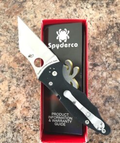 Spyderco Yojimbo 2 Specialty Tactical Knife with 3.2" CPM S30V Steel Black Wharncliffe Blade and Durable Black G-10 Handle - PlainEdge - C85GP2 Steel Blade 57 81CEMWnYgzL