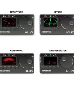 KLIQ MetroPitch - Metronome Tuner for All Instruments - with Guitar, Bass, Violin, Ukulele, and Chromatic Tuning Modes (MetroPitch, Black) 22 81CFEFubkyL