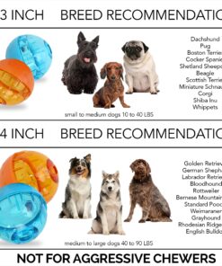 Our Pets Smarter Toys IQ Treat Ball - Colors Mary Vary - 4" (2130010792) IQ TREAT BALL 4" 28 81CFS2lkWqL