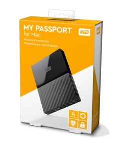 WD My Passport for Mac Portable External Hard Drive 4TB USB-A ready 22 81CFgxqm1sL