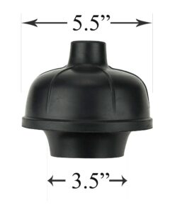 SteadMax Rubber Toilet Plunger, Double Thrust Force Cup, Heavy Duty, Commercial Grade with 18” Wood Handle (3 Pack) 3 Pack 8 81CGyDFIgfL