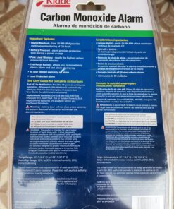 Kidde Carbon Monoxide Detector, AA Battery Powered CO Alarm with LEDs, Test-Reset Button, Low Battery Indicator, Portable KN-COPP-B-LPM 46 81CHC28 6BL