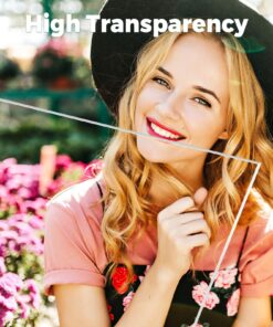 Plexiglass Sheets Clear Acrylic Sheets - 6 Pieces of CreGear 12" x 12" 0.04" Thick Transparent Plexi Glass, for Craft, Photo Frame, Signs, DIY Display Projects - Cut to Size with Laser or Saw Tools 12x12x0.04" 27 81CIISMedNL