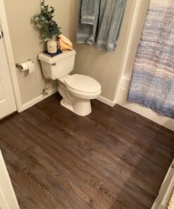 Tivoli II Self Adhesive Vinyl Floor Planks, 10 Pack - 6" x 36", Silver Spruce - Peel & Stick, DIY Flooring - Natural Wood Grain Feel for Kitchen, Dining Room & Bedrooms by Achim Home Decor Wood look 10 Planks 53 81CIZdqsHRL