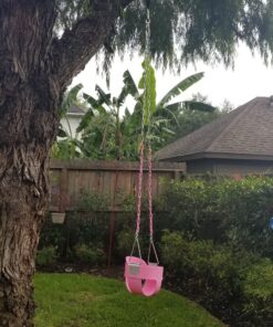 Easy Hang (4FT) Tree Swing Strap X1 - Holds 2200lbs. - Heavy Duty Carabiner - Bonus Spinner - Perfect for Tire and Saucer Swings - 100% Waterproof - Easy Picture Instructions - Carry Bag Included! 4 Feet Single 26 81CInTxk6XL