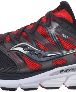 Saucony Men's Zealot ISO Running Shoe 10 Red/Black/Silver 15 81CJ rKKseL