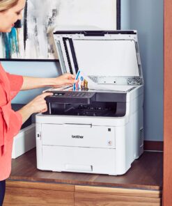 Brother MFC-L3750CDW Compact Digital Color All-in-One Printer Providing Laser Quality Results with 3.7" Color Touchscreen, Wireless and Duplex Printing (MFCL3750CDW), White New Model: MFCL3750CDW 28 81CJdz1B0mL