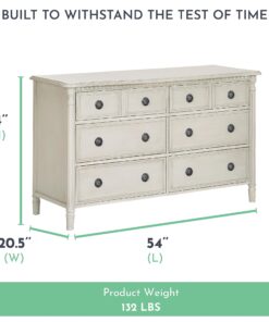 Evolur Julienne 6 Double Dresser Cloud , 54x20.30x33 Inch (Pack of 1) 10 81CKNbXSjL