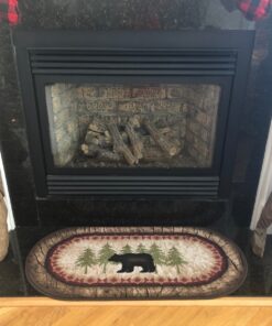 Cozy Cabin CC5276 Birch Bear Non Skid Rug 20"x44" Wedge Brown 20 in x 44 in 25 81CLKRdfOL