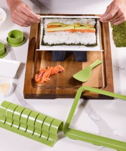 SushiQuik | Sushi Making Kit | BEST Sushi Kit for Beginners and Kids | FULL Kit Includes Rice Spreading Training Frame | Sushi Rolling Kit | Sushi Mat Original Kit 28 81CLP9YQgIL 1