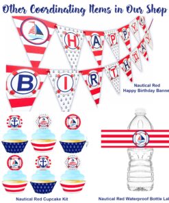 Ahoy It's A Boy Nautical Baby Shower Banner Pennant 13 81CMM8uSSQL