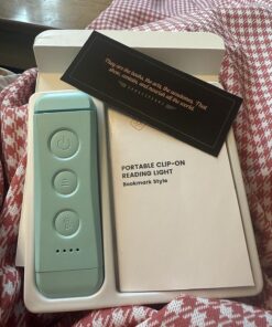 Glocusent USB Rechargeable Book Light for Reading in Bed, Portable Clip-on LED Reading Light, 3 Amber Colors & 5 Brightness Dimmable, Compact & Long Lasting, Perfect for Book Lovers, Kids Blue 50 81CNoYxGCAL