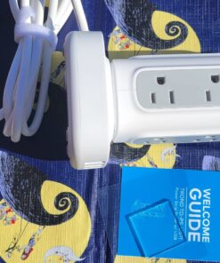 TROND Surge Protector Power Strip Tower - Flat Plug 6 ft Extension Cord with 12 Multiple Outlets, 4 USB Ports(1 USB C), Multi Plug Charging Tower, 1700J, for Home Office Supplies, Dorm Room Essentials 48 81CRlD1SDfL