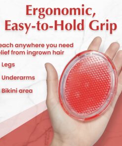 Dylonic Exfoliating Brush & Ingrown Hair Treatment for Bikini Area-Razor Bump Treatment for Bikini Area, Eliminate Shaving Irritation for Face, Armpit, Legs, Neck, Bikini Line-Skin Exfoliator Solution 1pk Orange 31 81CT3km7sgL