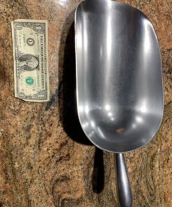 New Star Foodservice 34608 One-Piece Cast Aluminum Round Bottom Bar Ice Flour Utility Scoop, 85-Ounce, Silver (Hand Wash Only) 24 81CT6N9xcKL