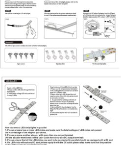 Tasodin Water-Resistance IP65, 12V Waterproof Flexible LED Strip Light, 16.4ft/5m Cuttable LED Light Strips, 300 Units 3528 LEDs Lighting String, LED Tape(Warm White), Power Adapter not Included 1*16.4ft 3528 Warm White 30 81CTkD mj7L