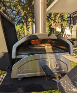 ooni Fyra 12 Wood Fired Outdoor Pizza Oven - Portable Hard Wood Pellet Pizza Oven - Ideal for Any Outdoor Kitchen - Outdoor Cooking Pizza Maker - Backyard Pizza Ovens - Countertop Pizza Oven 50 81CU1EWxrL