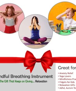 4E's Novelty Expandable Breathing Ball Sphere (4 Pack) Toy for Kids Stress Reliever Fidget Toys Colors May Vary for Yoga Anxiety Relaxation Expands from 5.6" to 12" 13 81CUSLh8rmL