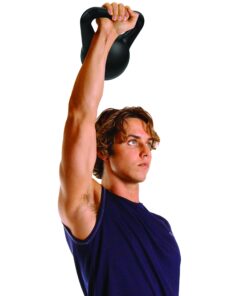 CAP Barbell Vinyl Coated Cement Kettlebell | Multiple Sizes Black 20LBS 8 81CUZVBtZgL