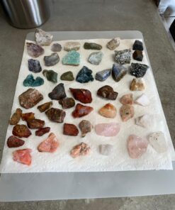 Hypnotic Gems 2 Pounds (Best Value) Bulk Rough India Stone Mix - Over 25 Stone Types - Large 1" Natural Raw Stones & Fountain Rocks for Cabbing, Tumbling, Lapidary & Polishing and Reiki Healing #A: 2 Pound Lot 33 81CV2i0iRyL