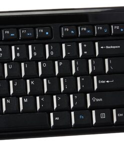 Alternative view of Amazon Basics 2.4GHz Wireless Computer Keyboard and Mouse Combo, Quiet and Compact US Layout (QWERTY), Black