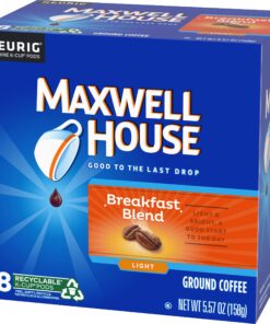 Maxwell House Breakfast Blend Coffee, K-CUP Pods, 72 count (4 Packs of 18) 18 Count (Pack of 4) 8 81CYgYKprEL